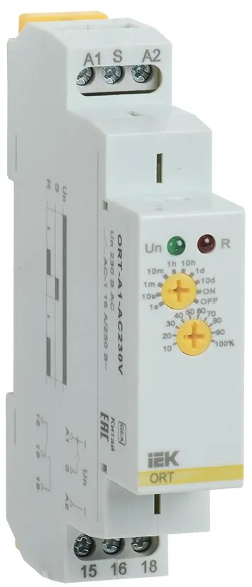 Реле задержки включения ORT. 1 конт. 230 В AС IEK ORT-A1-AC230V IEK