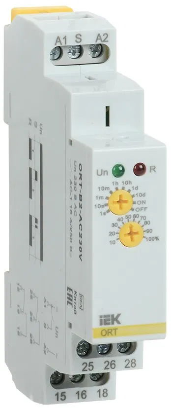 Реле задержки выключения ORT 2контакта 230В AC IEK ORT-B2-AC230V