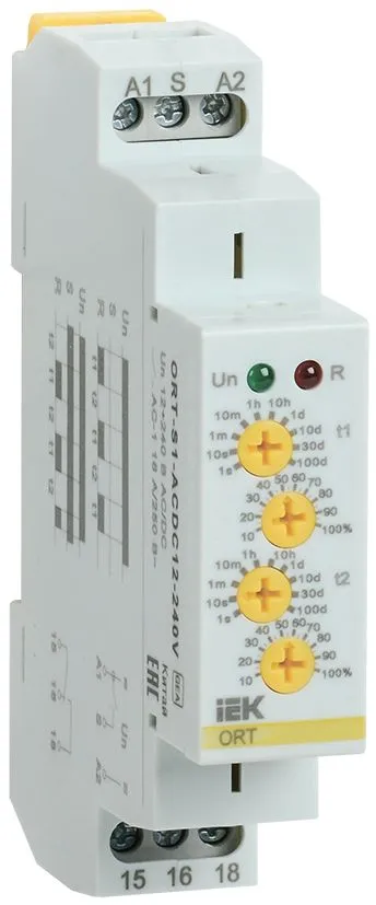 Реле циклическое ORT. 1 конт. 12-240 В AC/DC IEK ORT-S1-ACDC12-240V IEK