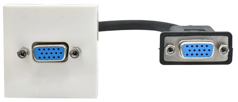 Розетка 2мод. VGA M/M РКМ-20-20-П бел. PRIMER IEK PR-KK40D-RV-0-2-K01