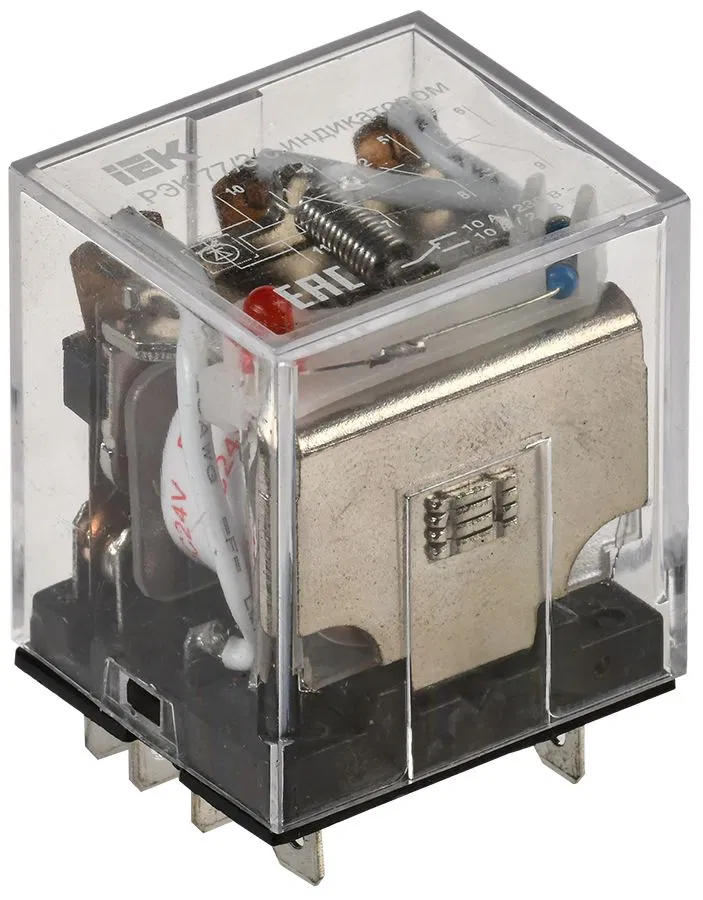 Реле РЭК77/3 с индикацией 10А 24В DC IEK RRP10-3-10-024D-LED