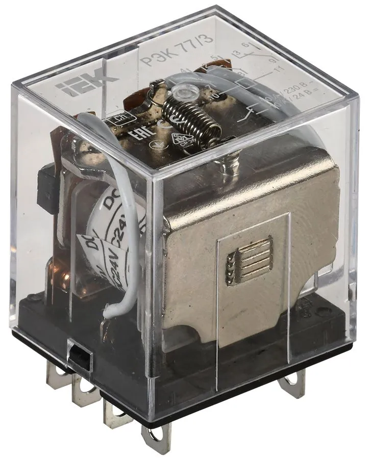 Реле РЭК77/3(LY3) 10А 24В DC ИЭК RRP10-3-10-024D IEK