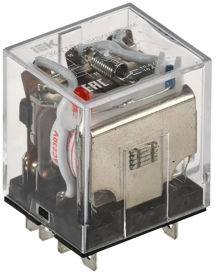 Реле РЭК77/3(LY3) с индикацией 10А 230В АC ИЭК RRP10-3-10-220A-LED IEK