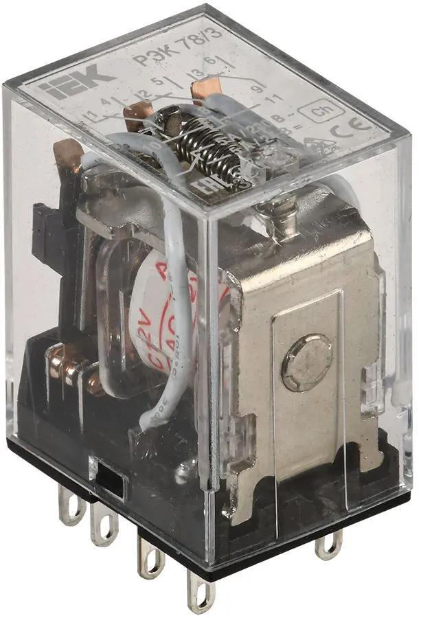 Реле РЭК78/3(MY3)  5А  12В АC ИЭК RRP20-3-05-012A IEK