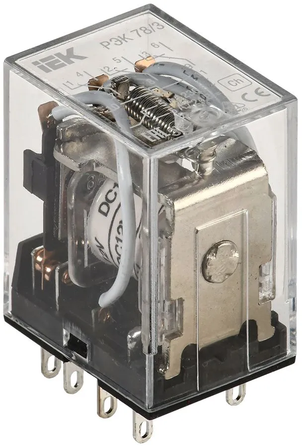 Реле РЭК78/3(MY3)  5А  12В DC ИЭК RRP20-3-05-012D IEK