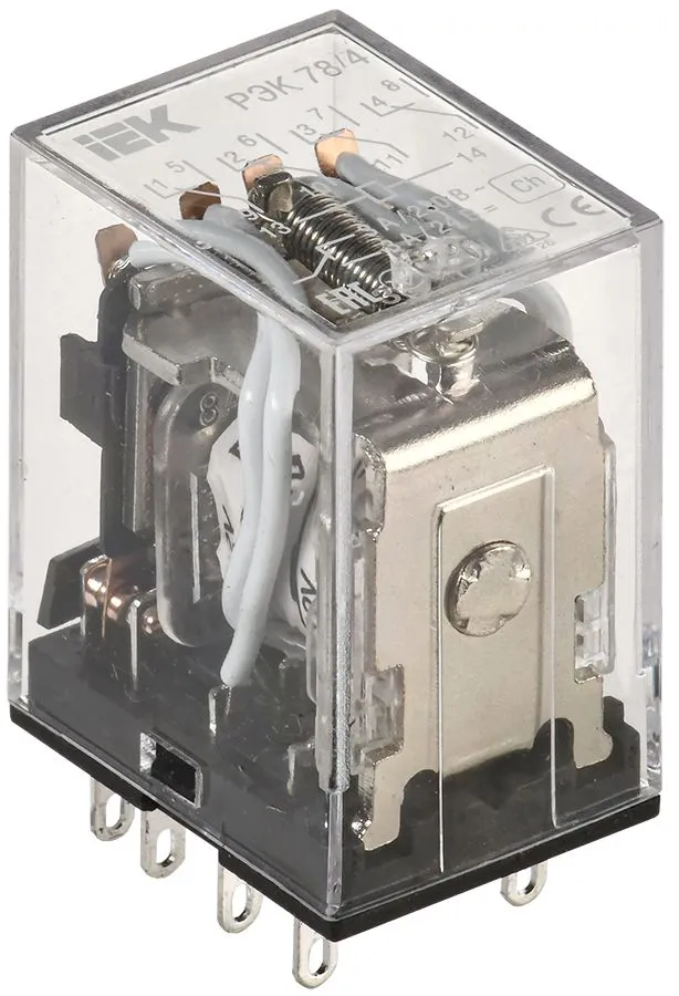 Реле РЭК78/4(MY4)  3А  12В DC ИЭК RRP20-4-03-012D IEK