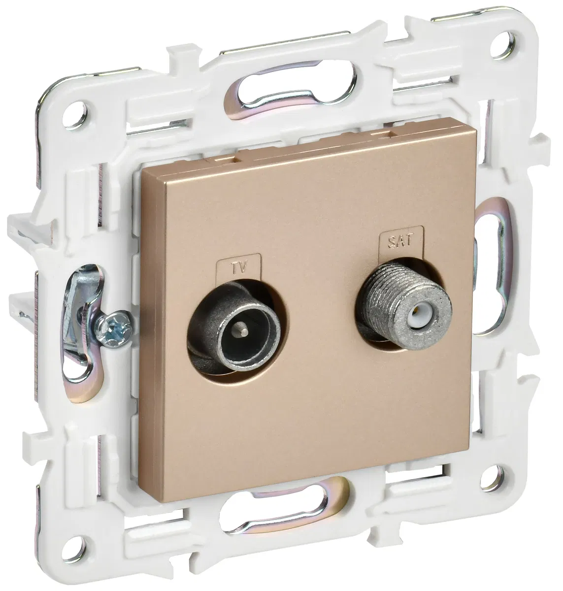 SKANDY double socket TV+SAT SK-A13Sa sand IEK SK-AF20-O-K98