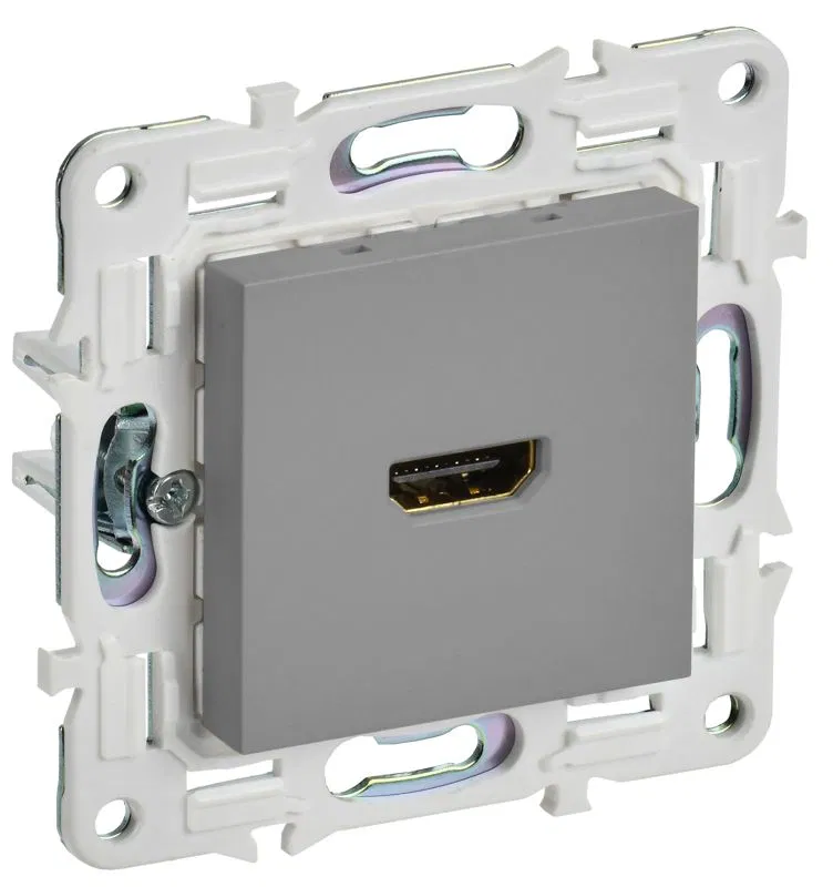 Розетка HDMI SKANDY SK-H01Gr сер. IEK SK-H10-K03