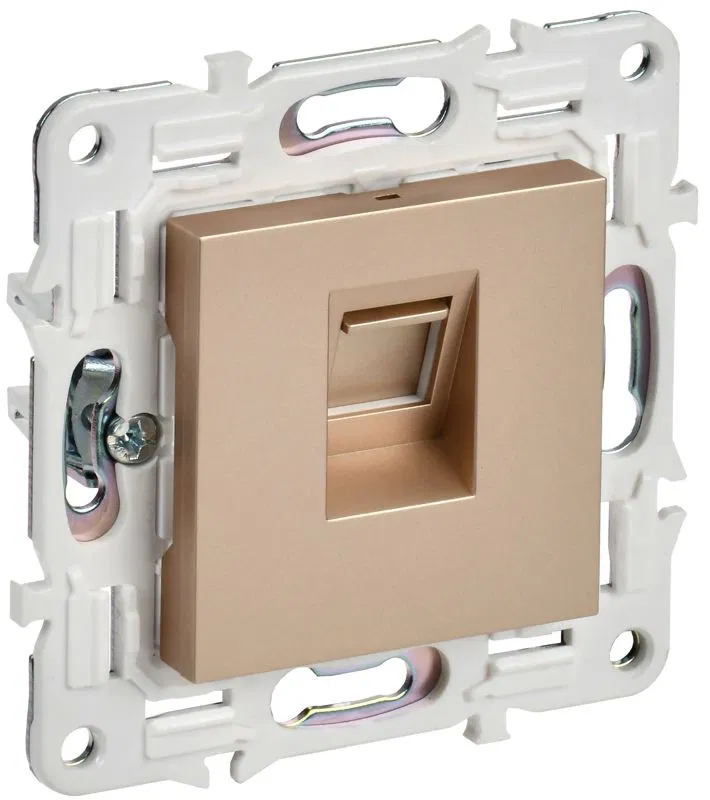 Розетка компьютерная RJ45 кат.5E SKANDY SK-K01Sa песочн. IEK SK-K10-1-K98