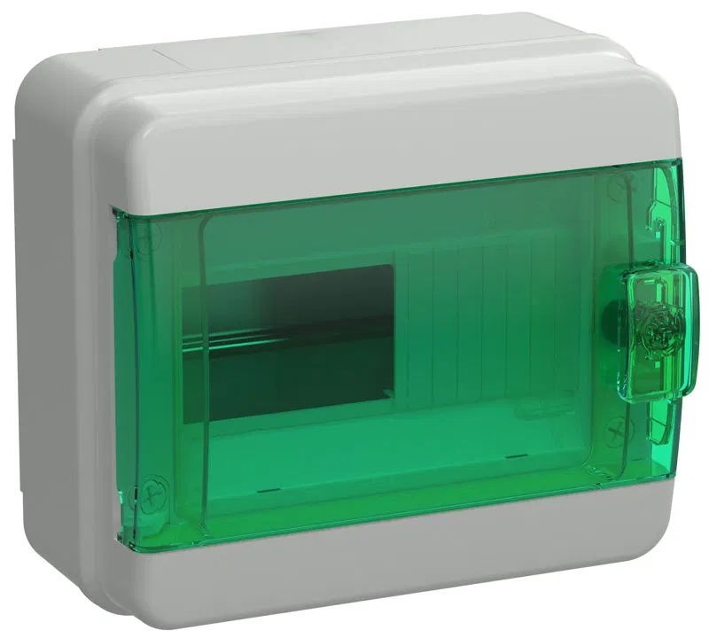 Корпус КМПн-8 TEKFOR IP65 зел. прозр. дверь пластик. IEK TF5-KP72-N-08-65-K03-K06