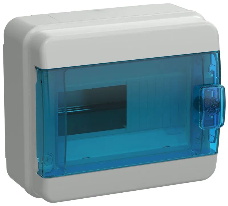 Корпус КМПн-8 TEKFOR IP65 син. прозр. дверь пластик. IEK TF5-KP72-N-08-65-K03-K07