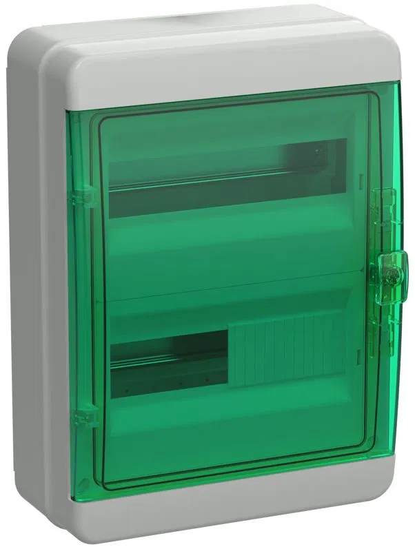 Корпус КМПн-24 TEKFOR IP65 зел. прозр. дверь пластик. IEK TF5-KP72-N-24-65-K03-K06