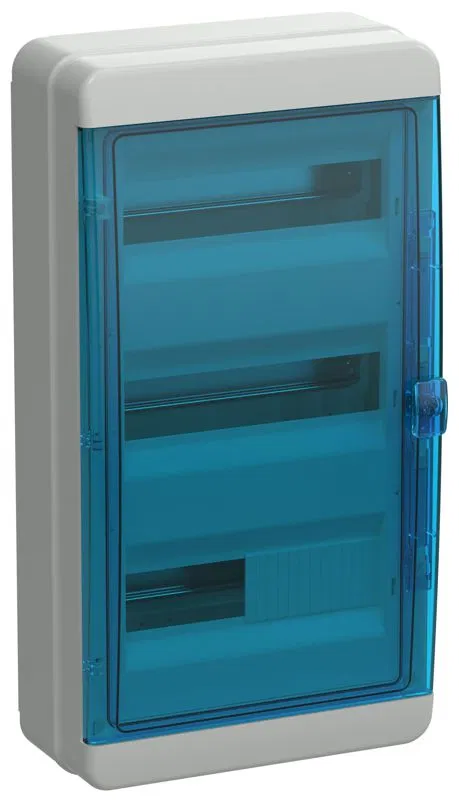 Корпус КМПн-36 TEKFOR IP65 син. прозр. дверь пластик. IEK TF5-KP72-N-36-65-K03-K07