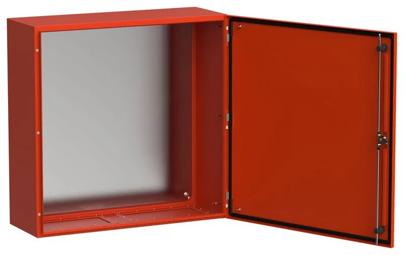 Корпус ЩМП-80.80.30 IP66 УХЛ1 метал. RAL3020 TITAN 5 IEK TI5-13-N-080-080-030-66