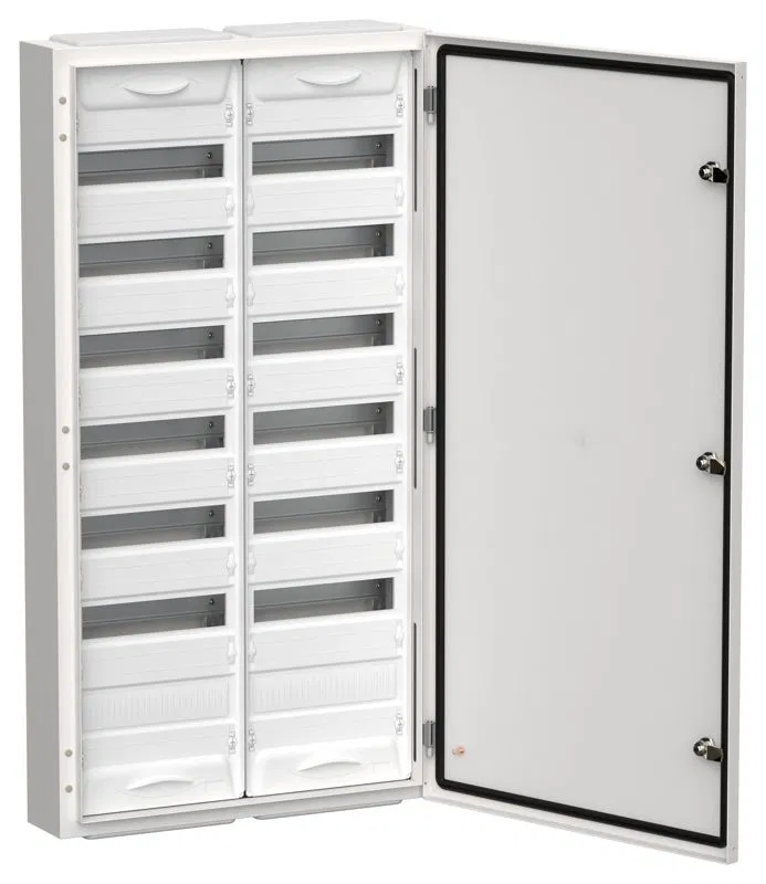 Корпус ЩРн-168 (2х84) TITAN 5 1085х570х140 IP54 одна дверь метал. бел. IEK TI5-50-N-2X084-54
