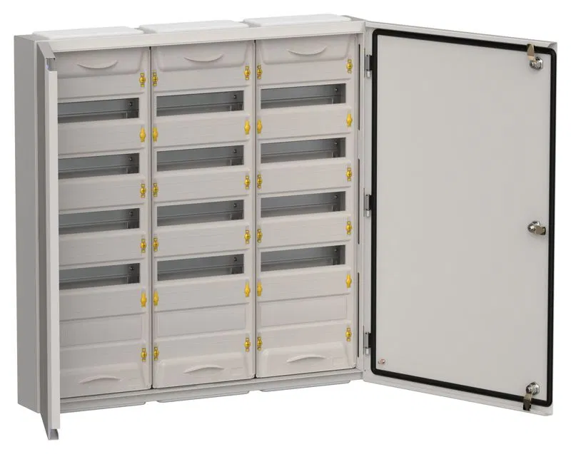 Корпус ЩРн-180 (3х60) TITAN 5 835х830х140 IP54 метал. сер. IEK TI5-50-N-3X060-54-7035