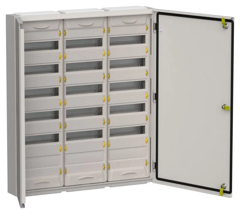 Корпус ЩРн-216 (3х72) TITAN 5 960х830х140 IP54 метал. сер. IEK TI5-50-N-3X072-54-7035