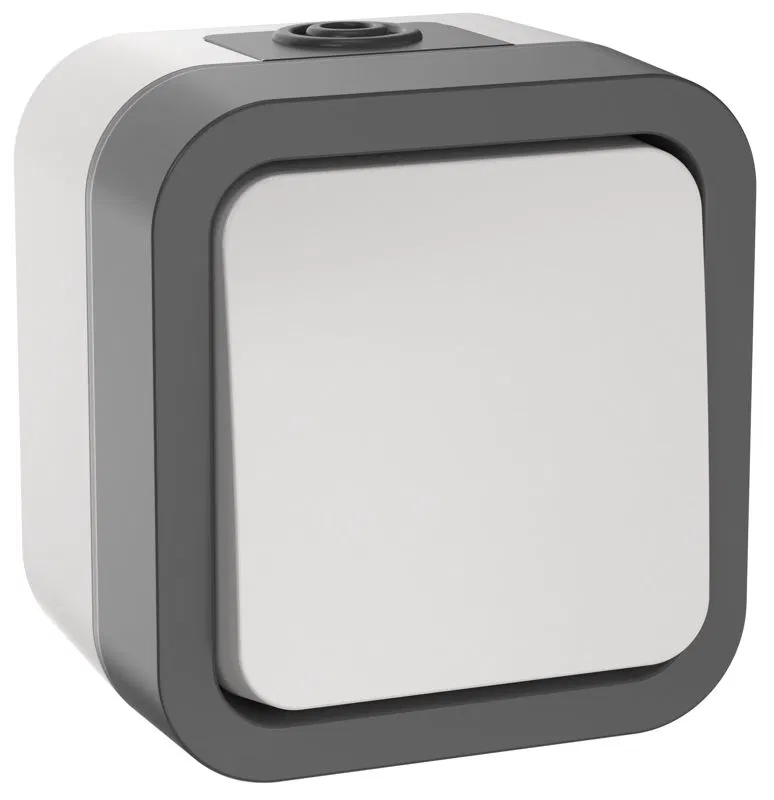 Выключатель кнопочный 1-кл. ОП TORS TS210 10А IP55 бел. IEK TS-V14-0-10-55-K41