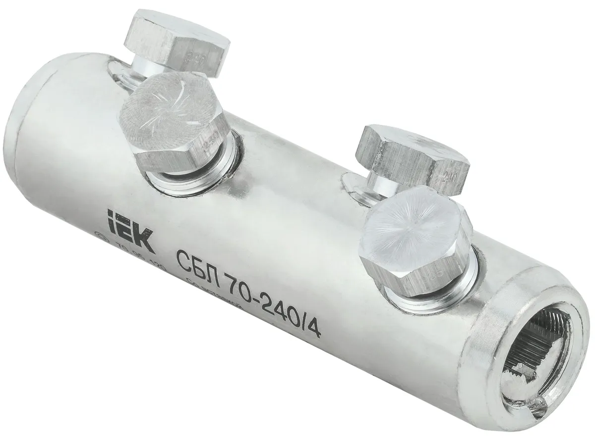 Соединитель болтовой луженый СБЛ 70-240/4 35кВ IEK UCB11-070-240-04-35 IEK