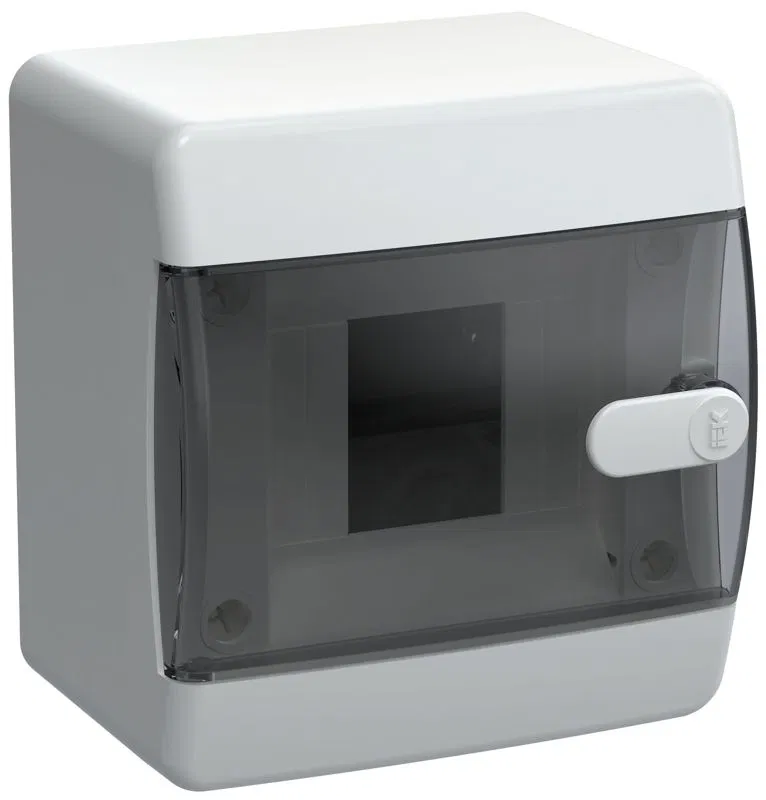 Корпус ЩРН-П-4 UNION Compact IP41 черн. прозр. дверь пластик. IEK UIC-KP12-N-04-41-K01