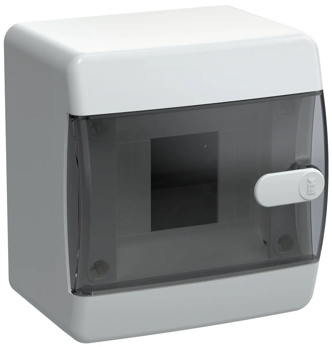 Корпус ЩРН-П-4 UNION Compact IP41 черн. прозр. дверь пластик. IEK UIC-KP12-N-04-41-K01