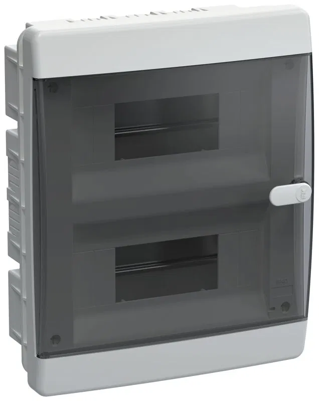 Корпус ЩРВ-П-18 UNION Compact IP41 черн. прозр. дверь пластик. IEK UIC-KP12-V-18-41-K01