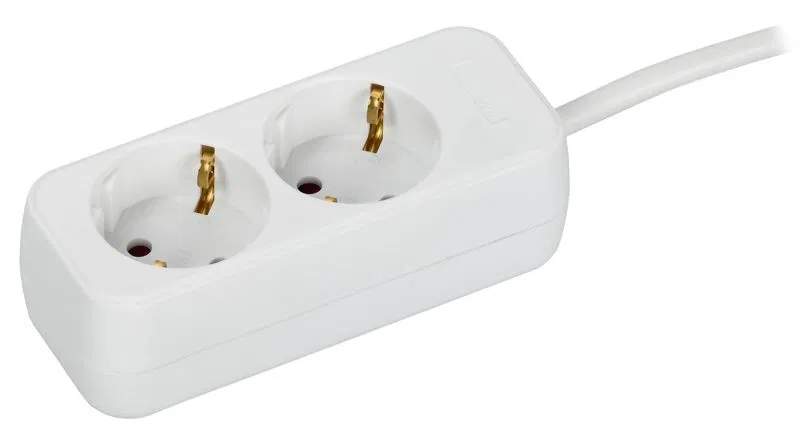 Удлинитель 2х5м 10А У02 ПВС 3х1 бел. UMA IEK UM-YP10-10-02-05-Z-K01