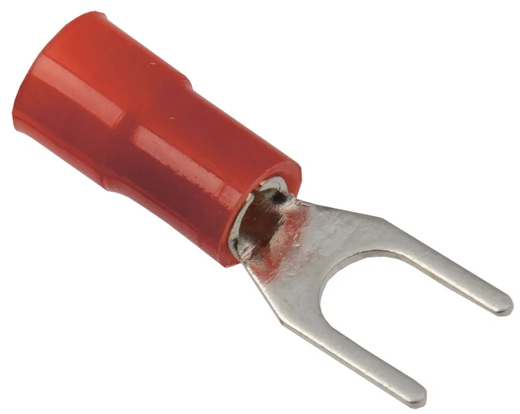 Insulated fork terminal NVI-n 1.25-3 fork 0.5-1.5mm (100 pcs/pack) IEK UNL11-D15-4-3