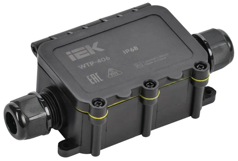 Коробка распределительная герметичная WTP-406 IP68 2 ввода IIEK UWB10-I-450-40-02-68 IEK