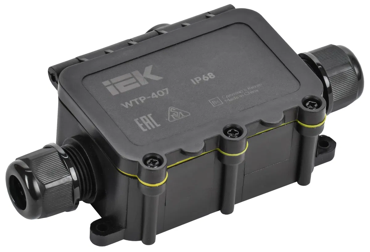 Коробка распределительная герметичная WTP-407 3 ввода IP68 IEK UWB10-T-450-40-03-68