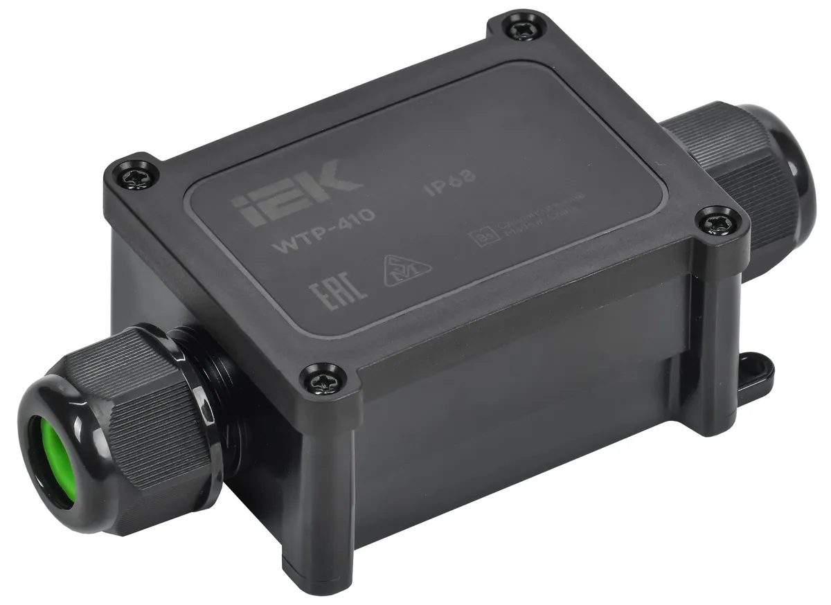 Коробка распределительная герметичная WTP-410 2 ввода IP68 IEK