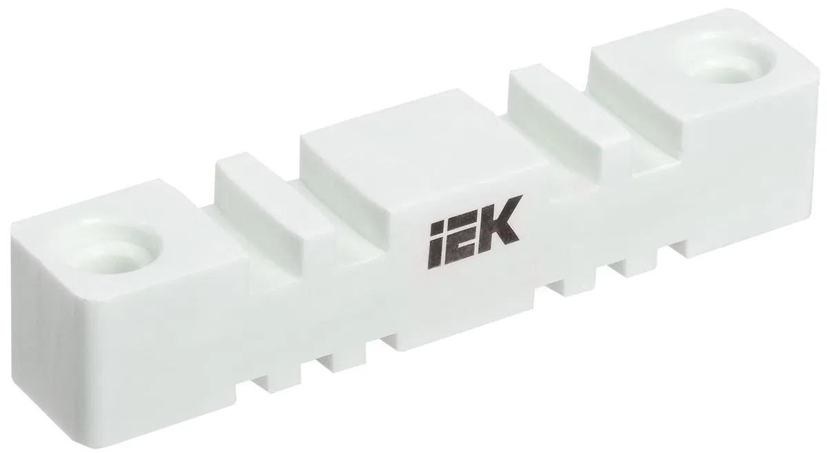 Изолятор шинный плоский ИШП 2P для шин 5мм и 10мм 180мм IEK YIS40-2-180