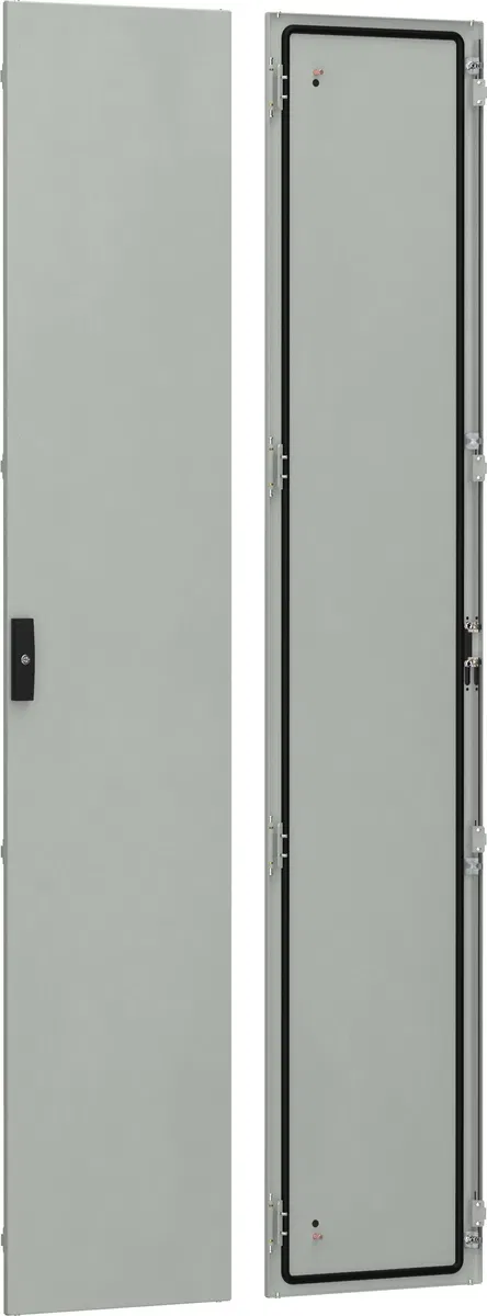 Metal door 2000x400mm IP54 (RAL7035 shagreen) IEK YKM40D-FO-DM-200-040-1