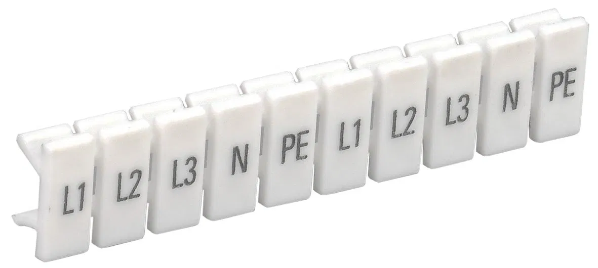 Маркеры для КПИ-1,5мм2 с символами "L1, L2, L3, N, PE" IEK YZN11M-001-K00-A