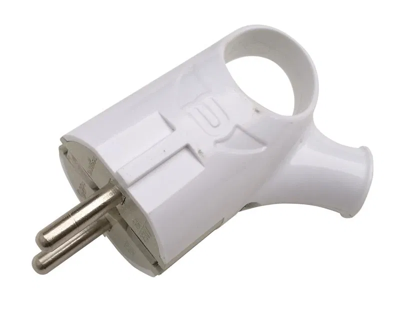 Angle plug with ring with ground 16A white 4120 IN HOME 4690612009124
