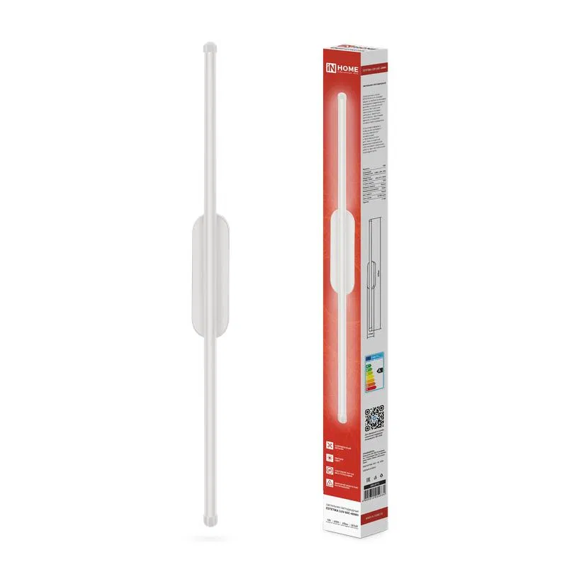 Светильник светодиодный ESTETIKA LUV-60C-40WH 10Вт 4000К 700лм 230В 600х50х25 бел. IN HOME 4690612054834