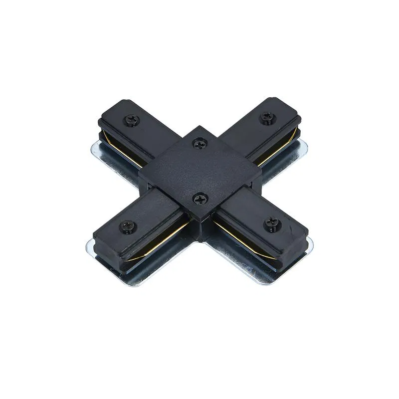 Коннектор X-образный XRB-BL для шинопровода RB черн. IN HOME 4690612060668