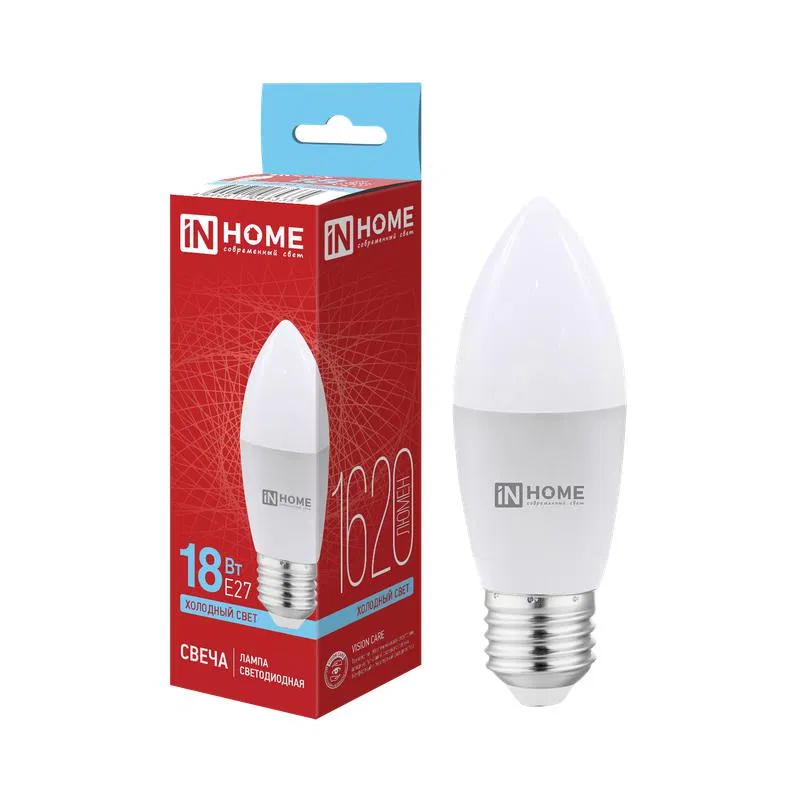 LED-CANDLE-VC 18W 蜡烛灯 6500K E27 1620lm 230V IN HOME 4690612065335