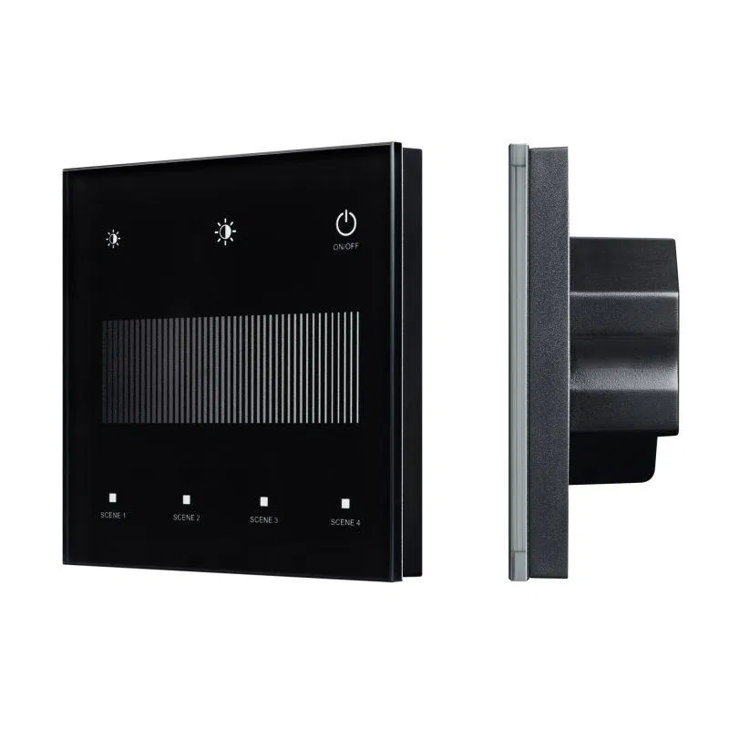 Панель сенсорная SMART-DALI-301-11-1G-4SC-DIM-IN Black BUS/24В Touch 2.4G IP20 пластик INTELLIGENT ARLIGHT 046547