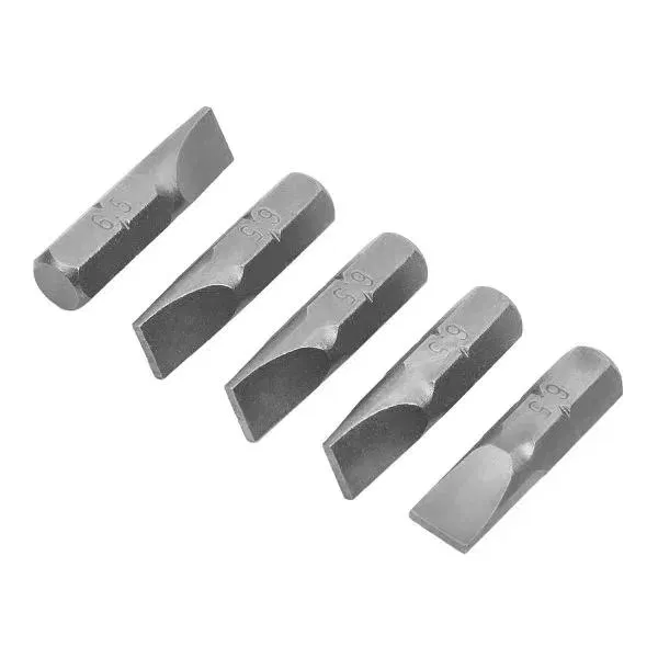 Бита плоская "Slotted" SL 6.5х1.2 25мм (уп.5шт) ИНТЕРСКОЛ 2042402500650