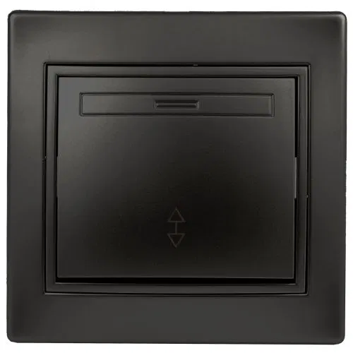 Переключатель 1-кл. СП Plano 10А IP20 1-103-05 250В антрацит Intro Б0053750
