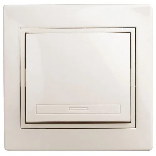 Кнопка включения СП Plano 1-109-02 10А 250В IP20 Plano слон. кость Intro Б0053832