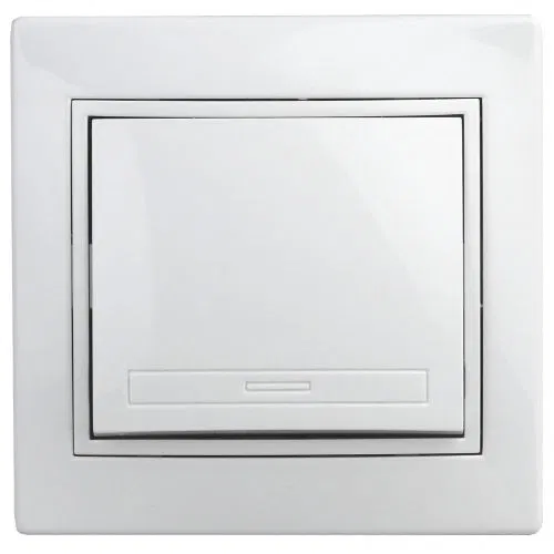 Выключатель 1-кл. СП Plano 1Э-101-01 10А IP20 250В без лапок бел. Intro Б0053950