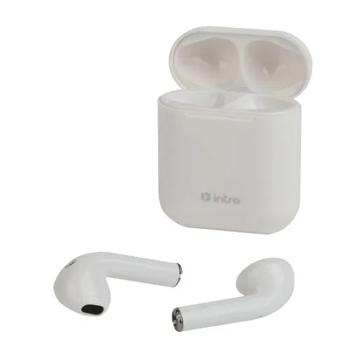 Наушники беспроводные HSW790 bluetooth с зарядным боксом вкладыши бел. Intro Б0059362