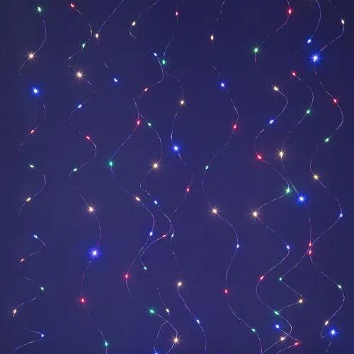 Гирлянда светодиодная "Занавес" 3х3м 240microLED мультиколор USB Holiday INZR-02 Intro Б0060436