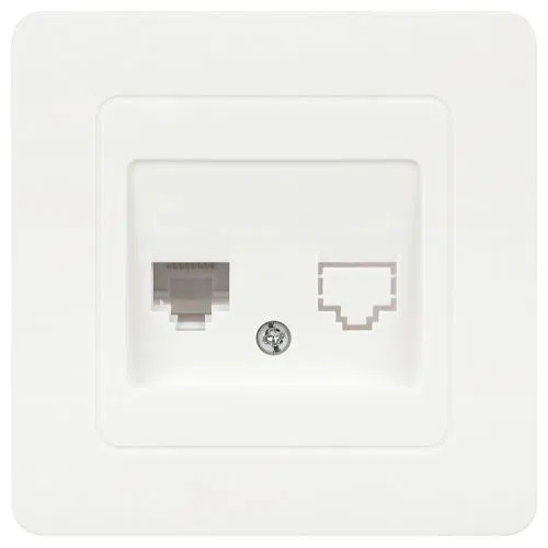 Розетка компьютерная 1-м СП Style 7-303-01 RJ45 бел. Intro Б0060649