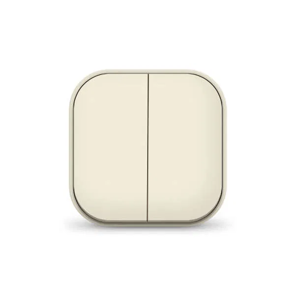 Выключатель 2-кл. 1п ОП 10А IP20 сл. кость IONICH 1425
