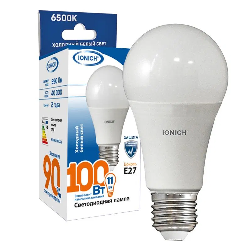LED lamp ILED-SMD2835-A60-11-990-220-6.5-E27 IONICH 1559