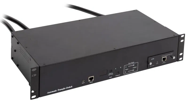 Переключатель автоматический ATS 19дюйм 2U 32А без разъемов ITK ATS-32-2U-0