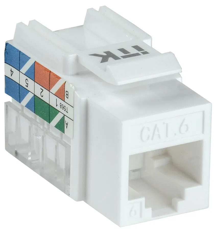 ITK Модуль Keystone Jack кат.6 UTP 110 IDC 90град CS1-1C06U-11